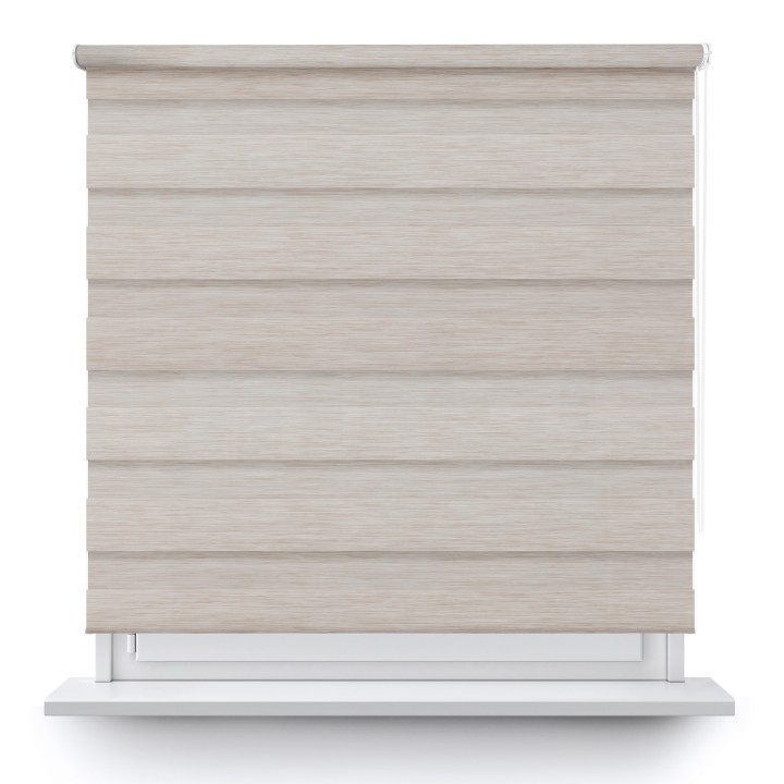 Roleta wolnowisząca Dzień Noc Przyciemniająca Forest Beżowa 9208