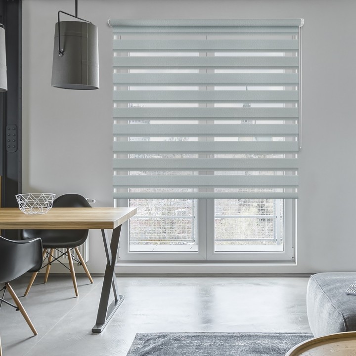 Roleta wolnowisząca Dzień Noc Przyciemniająca Glossy Elegance Ciemnoszara 15988