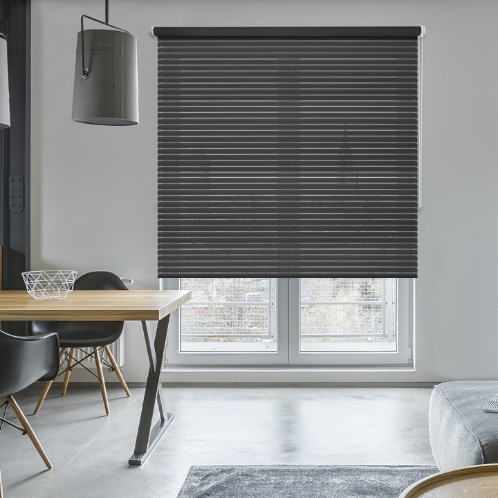 Roleta wolnowisząca Dzień Noc Przyciemniająca Modern Ciemnoszara 1805