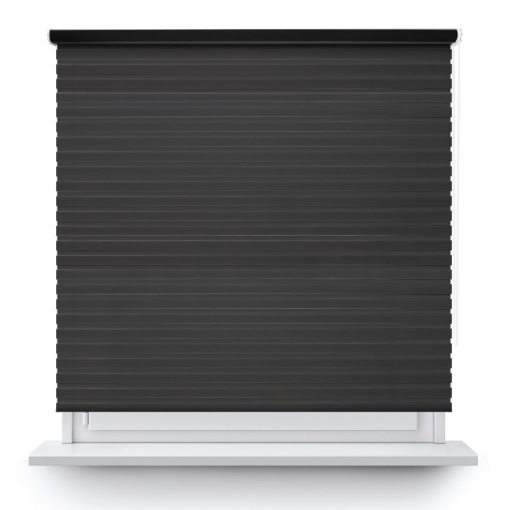 Roleta wolnowisząca Dzień Noc Przyciemniająca Modern Ciemnoszara 1805