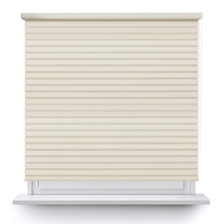 Roleta wolnowisząca Dzień Noc Przyciemniająca Modern Kremowa 1802