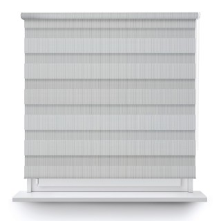 Roleta wolnowisząca Dzień Noc Przyciemniająca Organza Szara 1