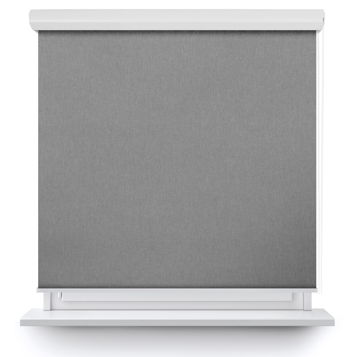 Roleta w kasecie aluminium Gładka Przyciemniająca Termo Zaciemniająca Szara 505