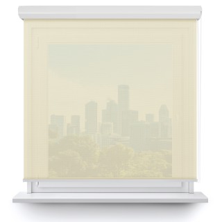 Roleta w kasecie aluminium Gładka Przyciemniająca Screen Biała 201