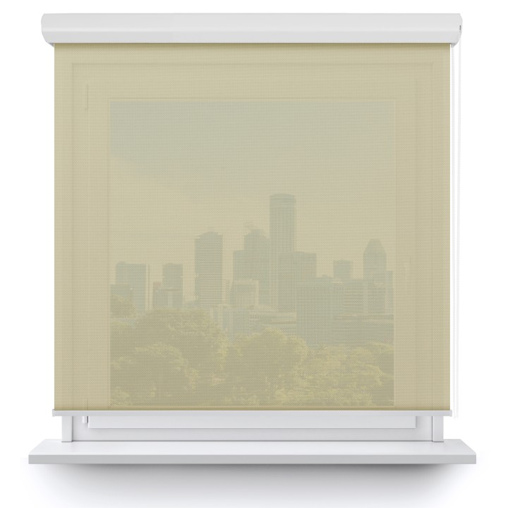 Roleta w kasecie aluminium Gładka Przyciemniająca Screen Kremowa 202