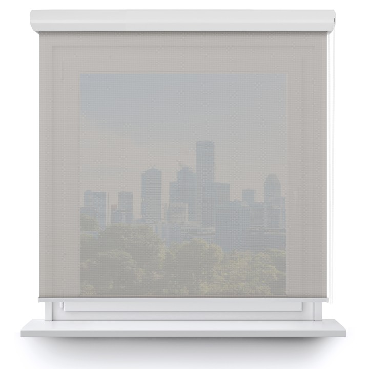 Roleta w kasecie aluminium Gładka Przyciemniająca Screen Szara 205