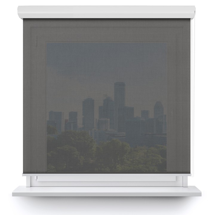 Roleta w kasecie aluminium Gładka Przyciemniająca Screen Ciemnoszara 210