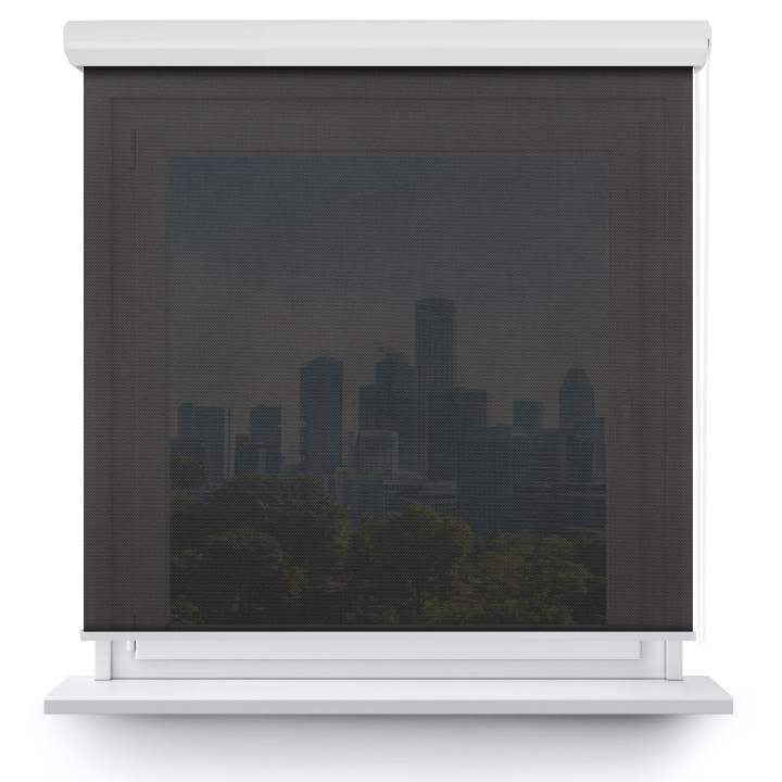 Roleta w kasecie aluminium Gładka Przyciemniająca Screen Czarna 211