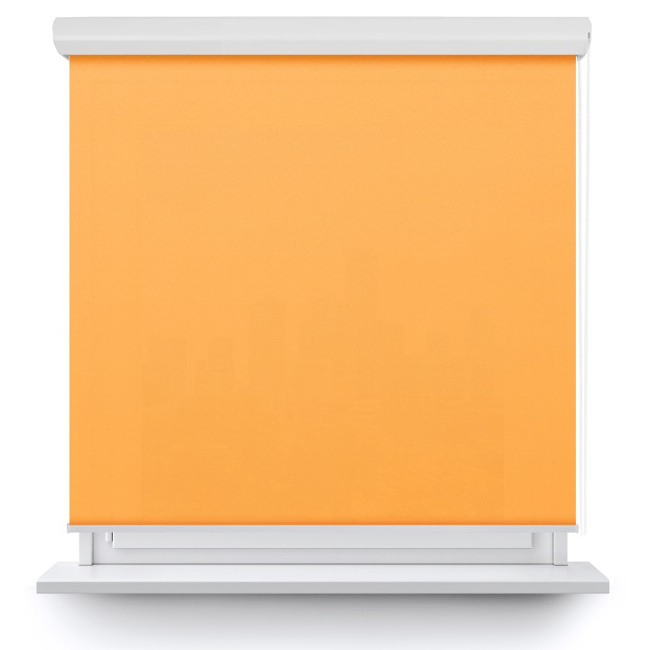 Roleta w kasecie aluminium Gładka Przyciemniająca Gładka Pomarańczowa 1816