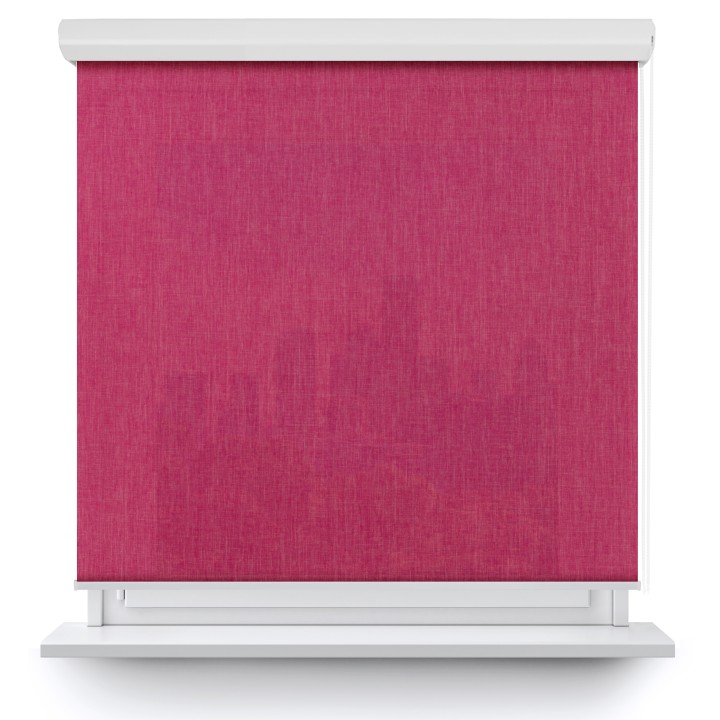 Roleta w kasecie aluminium Gładka Przyciemniająca Melange Różowa 736