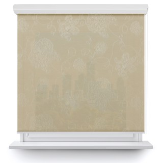 Roleta w kasecie aluminium Gładka Przyciemniająca Magnolia Jasnobeżowa 404
