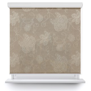 Roleta w kasecie aluminium Gładka Przyciemniająca Magnolia Beżowa 406