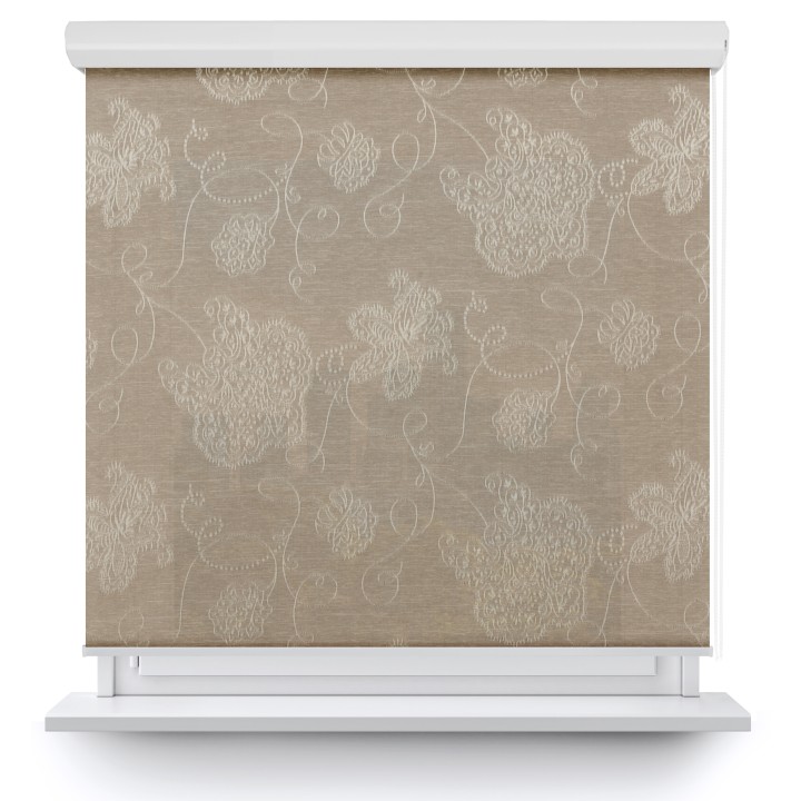 Roleta w kasecie aluminium Gładka Przyciemniająca Magnolia Beżowa 406