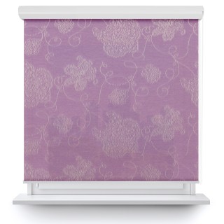Roleta w kasecie aluminium Gładka Przyciemniająca Magnolia Fioletowa 409