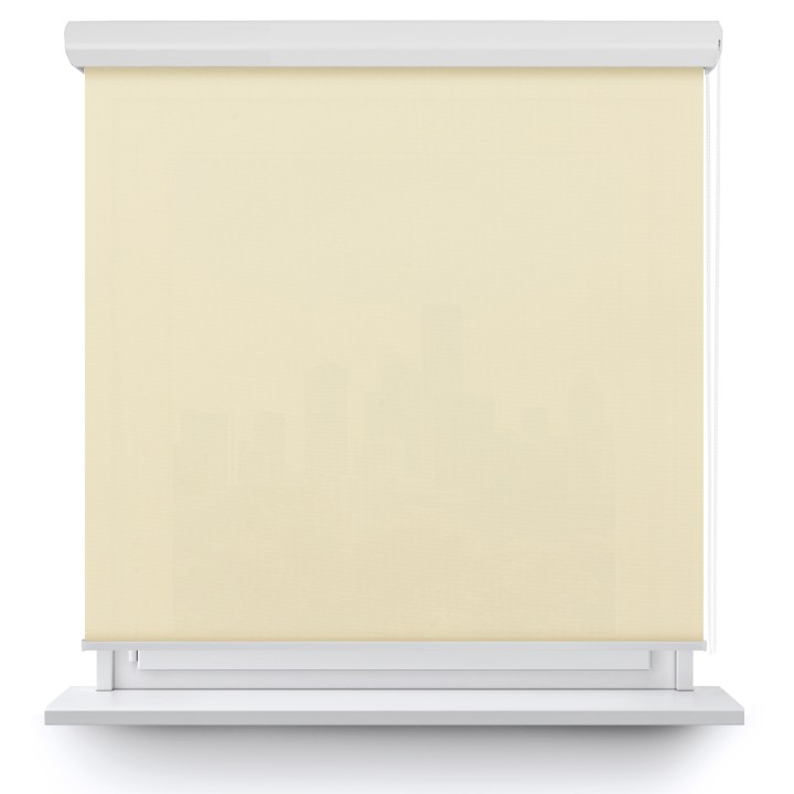 Roleta w kasecie aluminium Gładka Przyciemniająca Madryt Kremowa 850