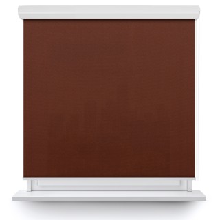 Roleta w kasecie aluminium Gładka Przyciemniająca Madryt Brązowa 856