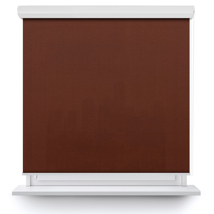 Roleta w kasecie aluminium Gładka Przyciemniająca Madryt Brązowa 856