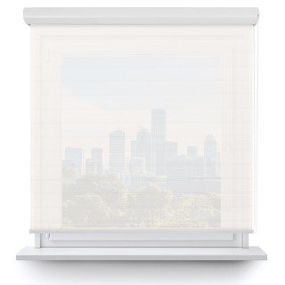 Roleta w kasecie aluminium Gładka Przyciemniająca Ex Paski Biała 71