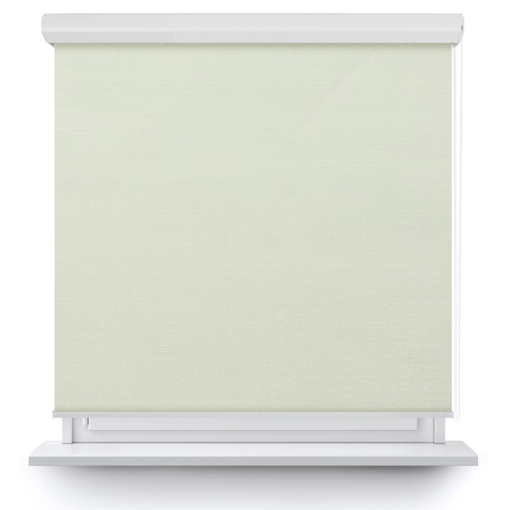 Roleta w kasecie aluminium Gładka Zaciemniająca EX Termo Blackout Biała 97