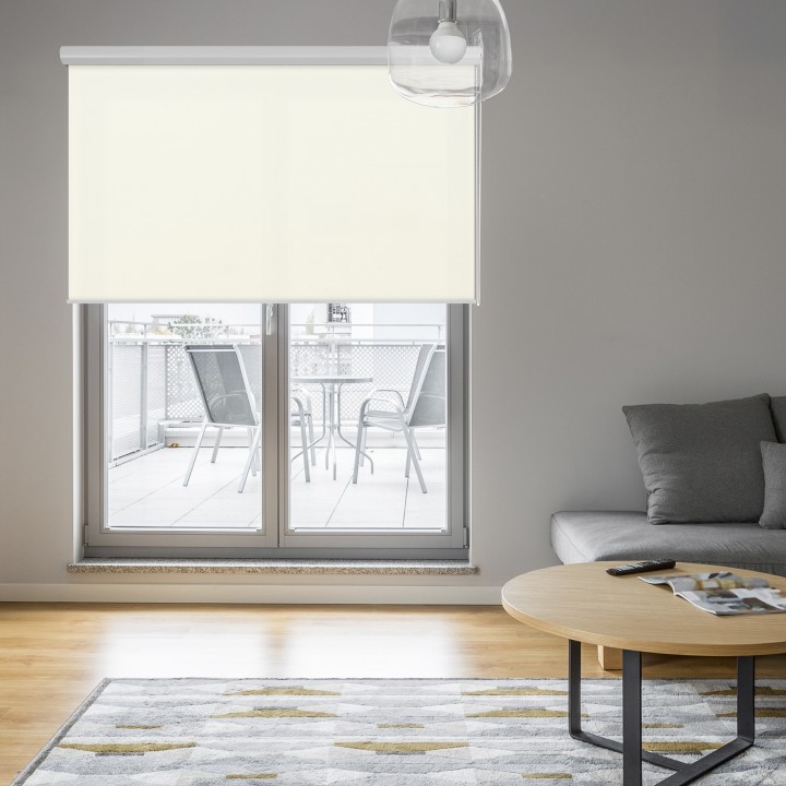 Roleta w kasecie aluminium Gładka Zaciemniająca EX Termo Blackout Biała 31