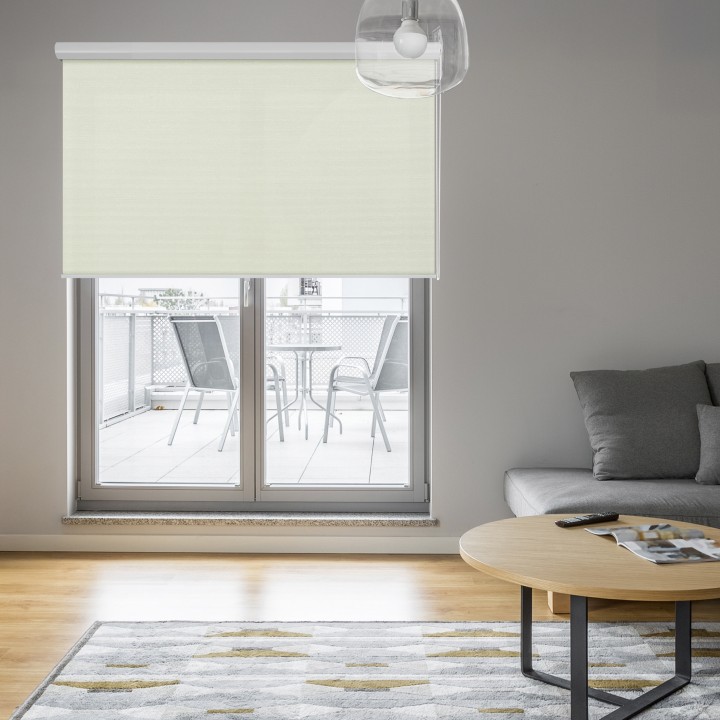 Roleta w kasecie aluminium Gładka Zaciemniająca EX Termo Blackout Biała 97