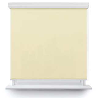 Roleta w kasecie aluminium Gładka Przyciemniająca Eden Kremowa 127