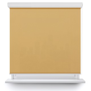 Roleta w kasecie aluminium Gładka Przyciemniająca Eden Beżowa 129