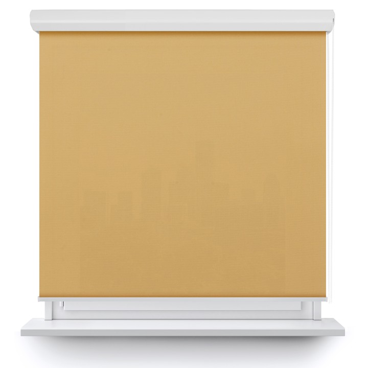 Roleta w kasecie aluminium Gładka Przyciemniająca Eden Beżowa 129