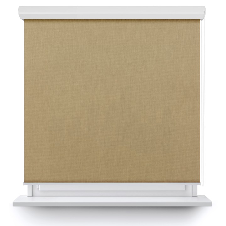 Roleta w kasecie aluminium Gładka Przyciemniająca Eden Ciemnobeżowa 131