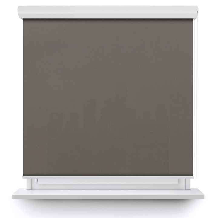 Roleta w kasecie aluminium Gładka Przyciemniająca Eden Szara 139