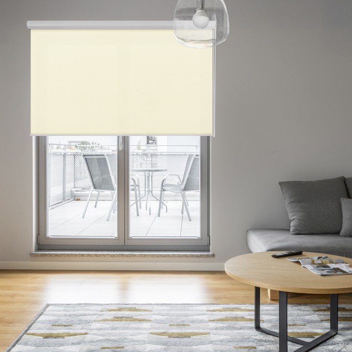 Roleta w kasecie aluminium Gładka Przyciemniająca Eden Biała 137