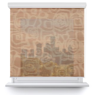 Roleta w kasecie aluminium Gładka Przyciemniająca Borneo Brązowa 104