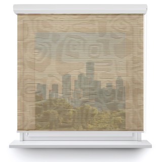 Roleta w kasecie aluminium Gładka Przyciemniająca Borneo Ciemnobrązowa 105