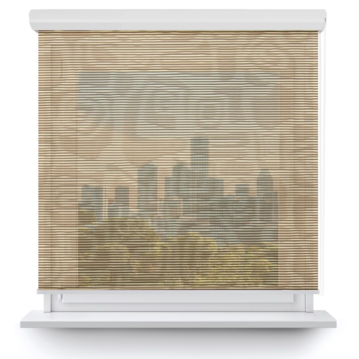 Roleta w kasecie aluminium Gładka Przyciemniająca Borneo Ciemnobrązowa 105