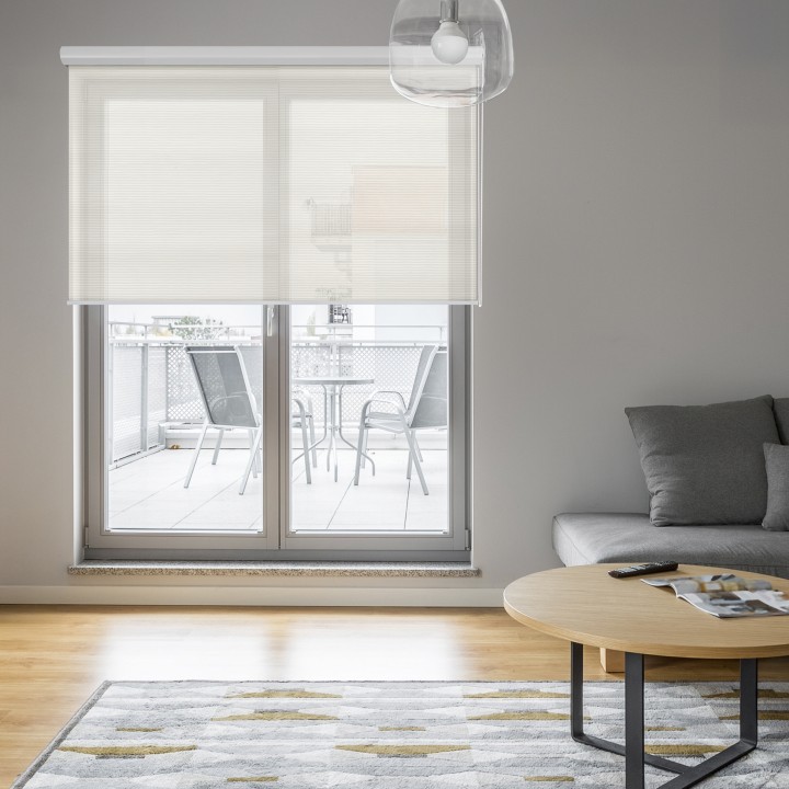 Roleta w kasecie aluminium Gładka Przyciemniająca Gładka Biała 101