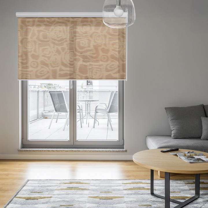 Roleta w kasecie aluminium Gładka Przyciemniająca Borneo Brązowa 104