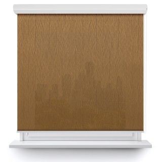 Roleta w kasecie aluminium Gładka Przyciemniająca Bambus Brązowa 323