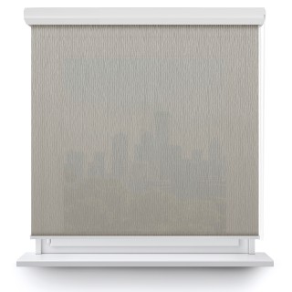 Roleta w kasecie aluminium Gładka Przyciemniająca Bambus Szara 328