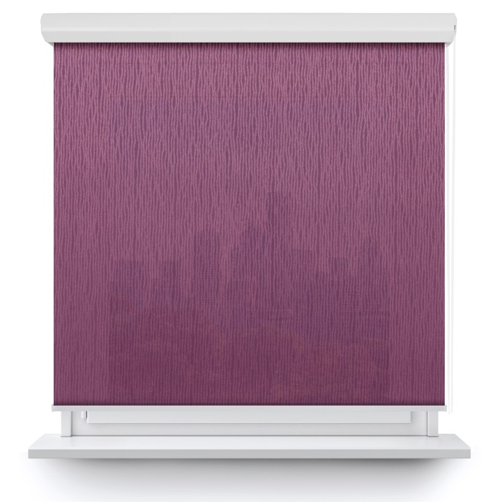 Roleta w kasecie aluminium Gładka Przyciemniająca Bambus Fioletowa 330