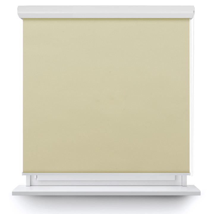Roleta w kasecie aluminium Gładka Zaciemniająca Termo Zaciemniająca Kremowa 56