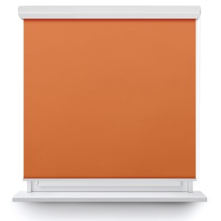 Roleta w kasecie aluminium Gładka Zaciemniająca Termo Zaciemniająca Pomarańczowa 60