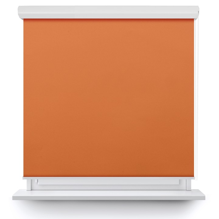 Roleta w kasecie aluminium Gładka Zaciemniająca Termo Zaciemniająca Pomarańczowa 60