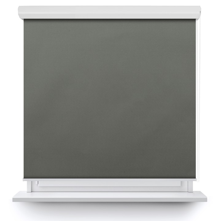 Roleta w kasecie aluminium Gładka Zaciemniająca Termo Zaciemniająca Ciemnoszara 61