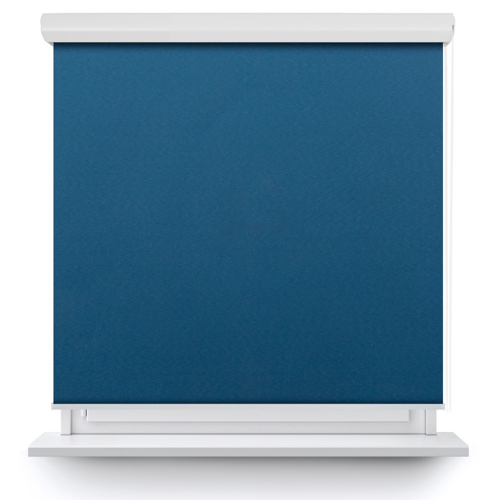 Roleta w kasecie aluminium Gładka Zaciemniająca Termo Zaciemniająca Niebieska 304