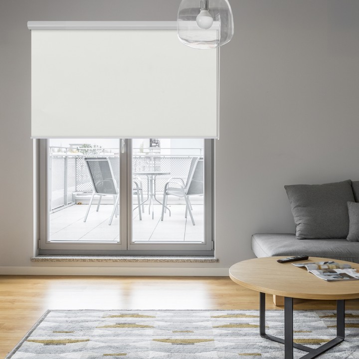 Roleta w kasecie aluminium Gładka Zaciemniająca Termo Zaciemniająca Biała 51