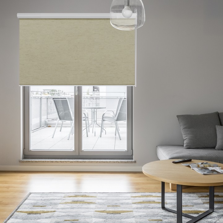 Roleta w kasecie aluminium Gładka Zaciemniająca Termo Zaciemniająca Jasnoszara 064