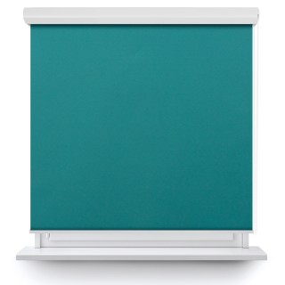 Roleta w kasecie aluminium Gładka Zaciemniająca Termo Zaciemniająca Turkusowa 303