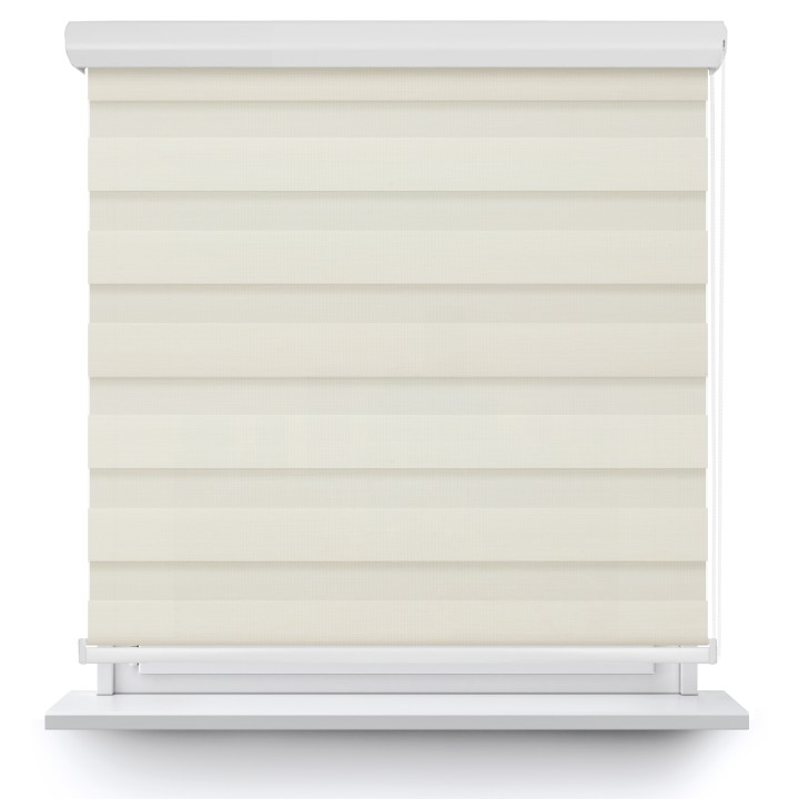 Roleta w kasecie aluminium Dzień Noc Przyciemniająca Bahama II Drewnopodobna Kremowa 12