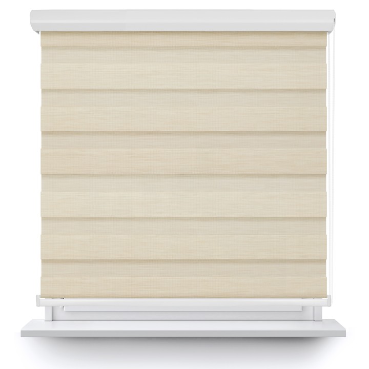 Roleta w kasecie aluminium Dzień Noc Przyciemniająca Bahama II Drewnopodobna Beżowa 13