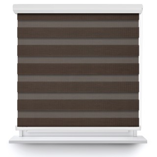 Roleta w kasecie aluminium Dzień Noc Przyciemniająca Bahama II Drewnopodobna Ciemnobrązowa 16